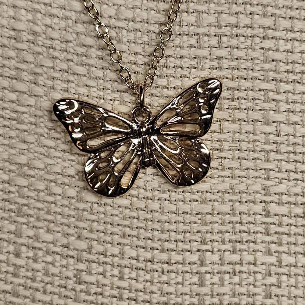Lyric Gold Butterfly Necklace - Picture 7 of 7